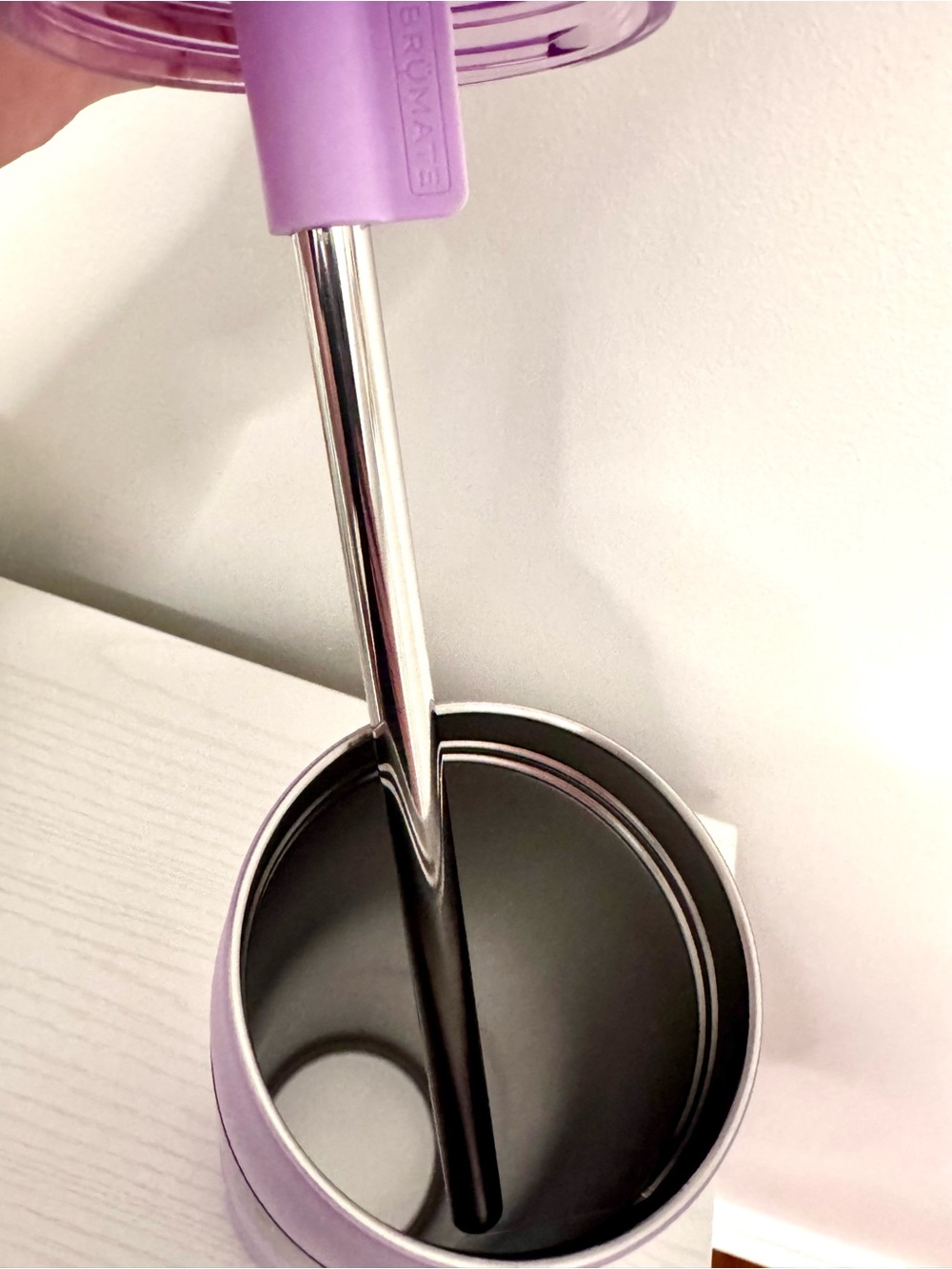 BrüMate Rise 25oz Lavender Water Bottle with Stainless Steel Straw - Picture 9 of 9